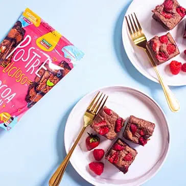 Mini hot cakes de chocolate en micro