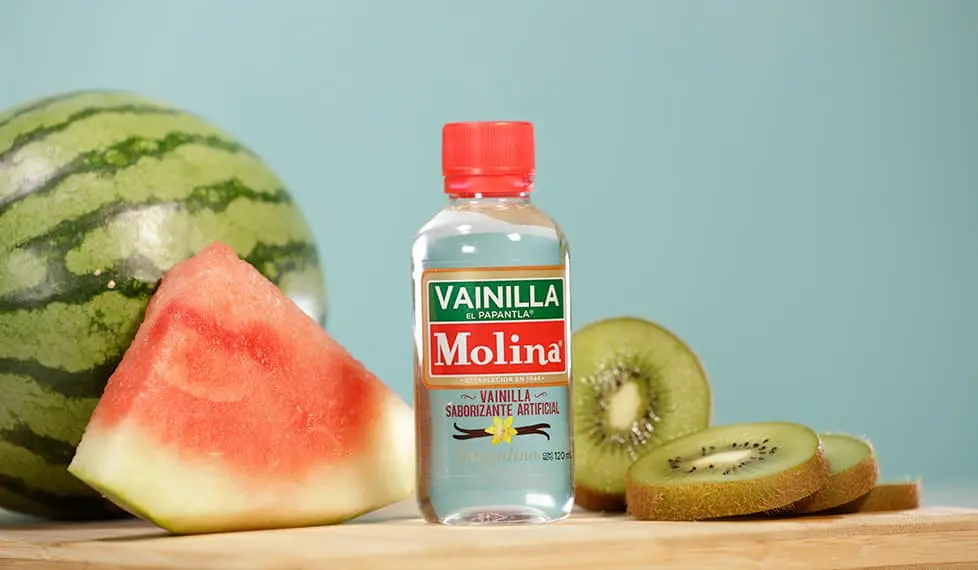Paletas de sandía con kiwi y yogurt