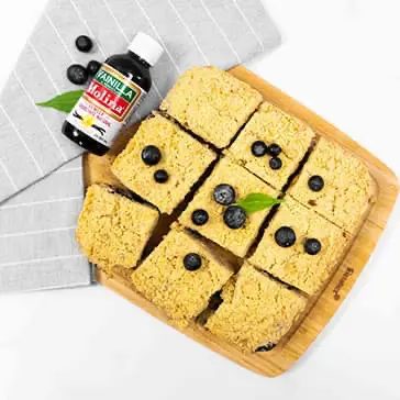 Pan de limón con arándanos