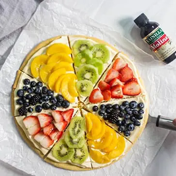 Pizza de frutas