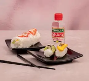 Fresh fruit sushi