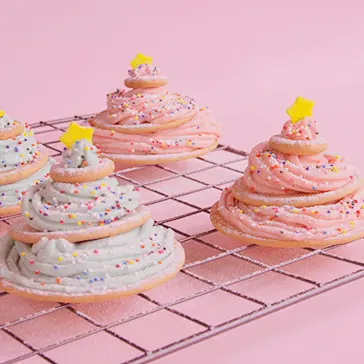 Arbolitos navideños de galleta