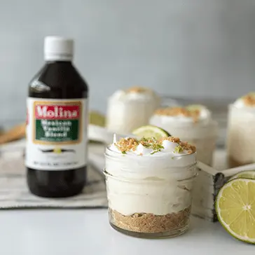 Mini cheesecake de limón en vaso