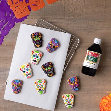 Decoración para galletas de día de muertos