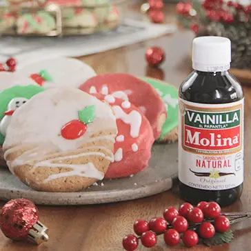 Glaseado para galletas navideñas