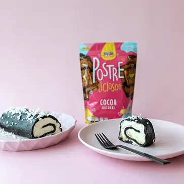 Rollo helado de chocolate