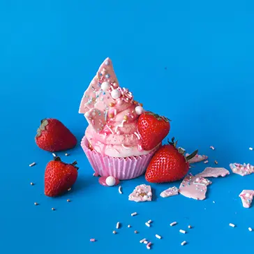 Pink cupcake
