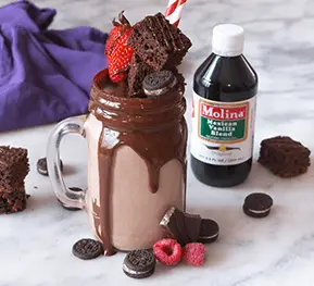 Malteada de vainilla y caramelo