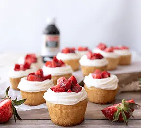 Strawberry shortcake cupcakes