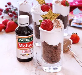 Vasitos de brownie