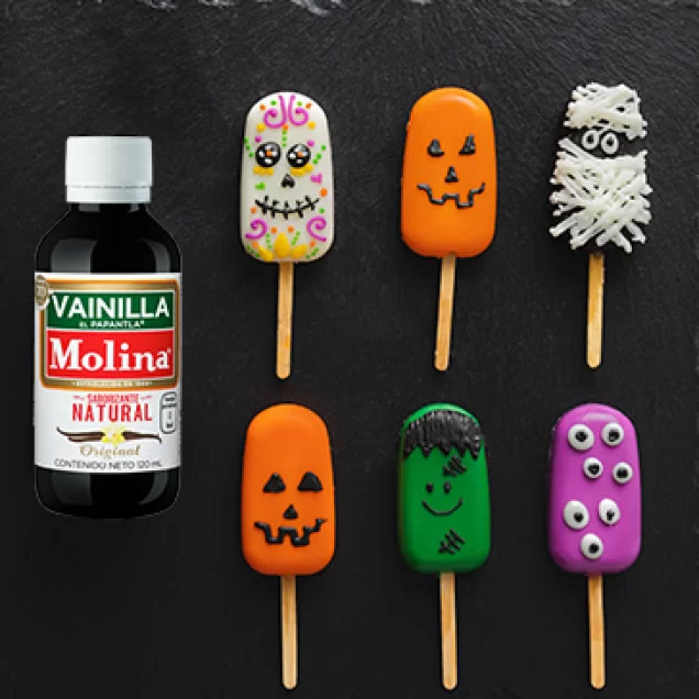 Halloween chocolate paletas