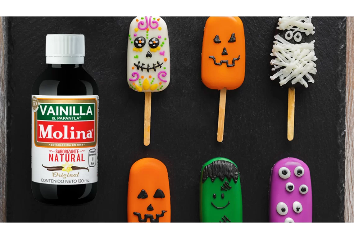 Halloween chocolate paletas